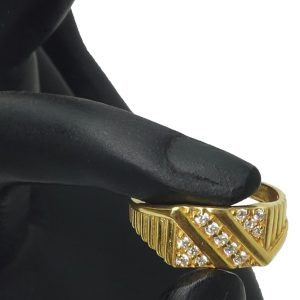 Jents-Stone Patterned Ring