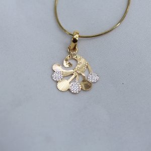 Floral Pendant with Chain