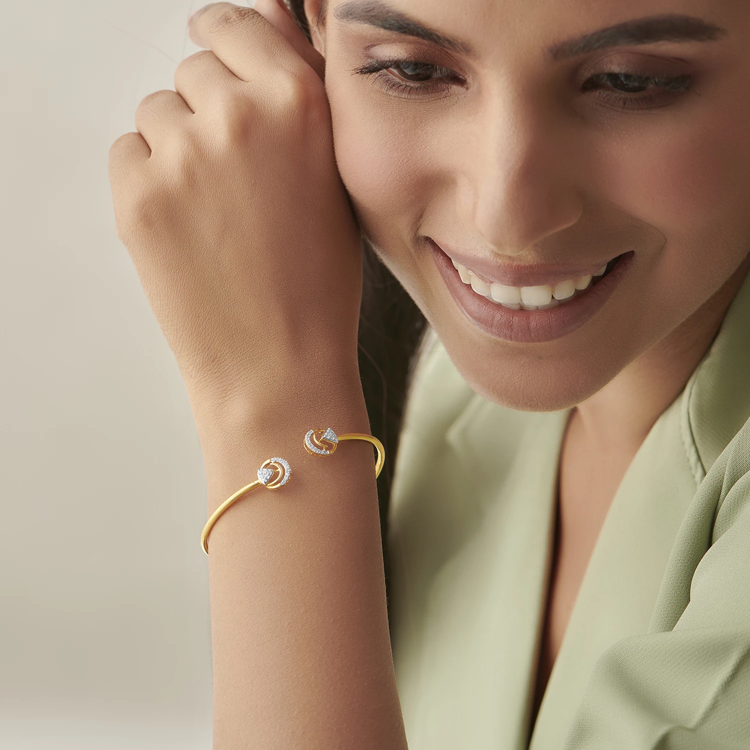 Jazmin Flexible Diamond Bangle - Image 6
